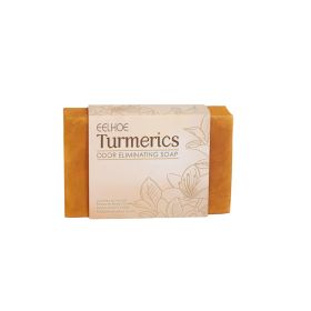 EELHOE Turmeric Cleansing Soap Moisturizing Skin Women's Body Gentle Cleansing Odor Moisturizing Brightening Cleansing Soap