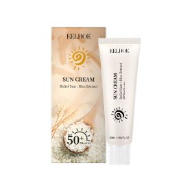 EELHOE Rice Protective Cream For Hydrating And Refreshing Without Greasiness, Provides Natural UV Protection And Sunburn Prevention, And Enhances Skin