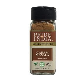 Pride of India - Garam Masala Ground â€“ Warming Spice Blend for Variety of Dishes â€“ Flavorful Mix for Curries and Pilafs â€“ Easy to Use - 2.2 oz. (size: 2.2 oz)